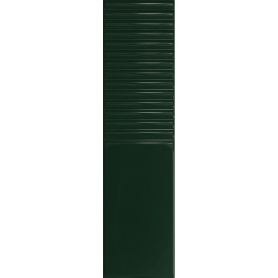 Керамическая плитка Groove Green 2 Gloss STR 29.8x7.8x1