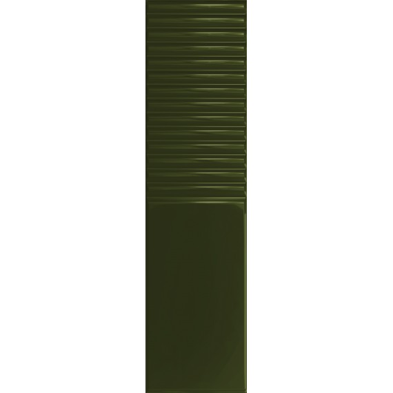 Керамическая плитка Groove Olive 2 Gloss STR 29.8x7.8x1