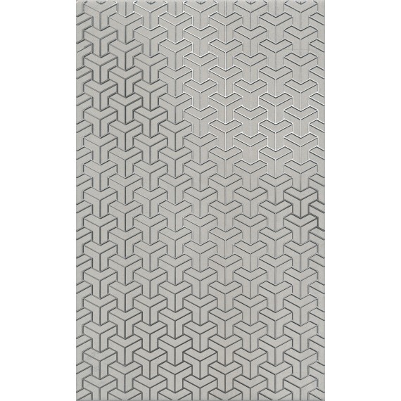 Керамическая плитка HGD/B371/6398 Декор Ломбардиа серый 25*40
