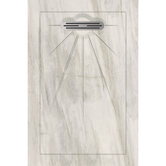 HILL White MULTI Linear Massive MATT 90x135 