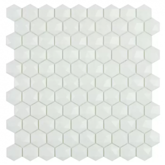 Hex Matt White № 910D (на сетке) 31,7x30,7