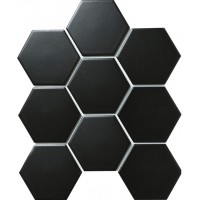 Hexagon big Black Matt (SBH4810) 25.6х29.5
