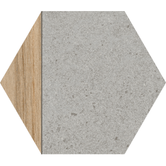 Hexagono Ligard Gris 23x26,6