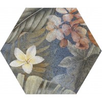 Hibiscus Blue Matt Hexa 23.2x26.7
