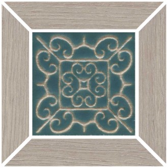 ID152 Керамогранит Вставка Тровазо наборный серый матовый 13x13x0,9