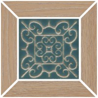 ID153 Керамогранит Вставка Тровазо наборный бежевый матовый 13x13x0,9