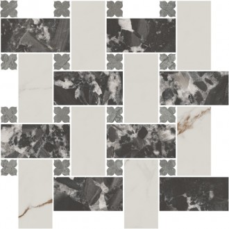 ID163 Керамогранит Декор Риальто 3 наборный матовый 43,5x43,5x0,9