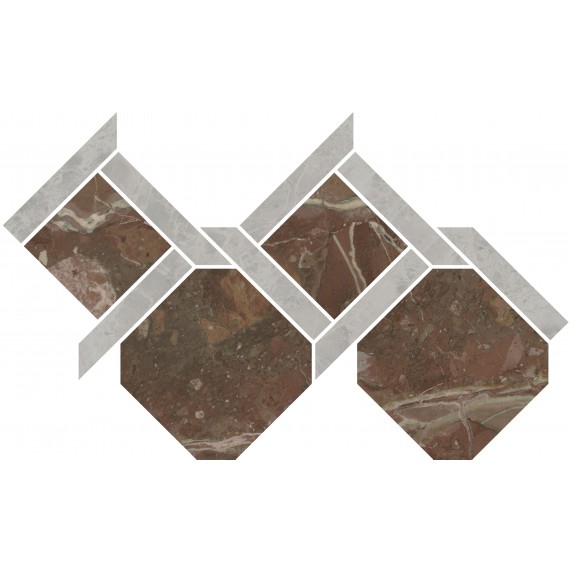 Керамогранит ID165 Керамогранит Декор Риальто 1 наборный лаппатированный 48x29,5x0,9