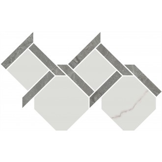 ID167 Керамогранит Декор Риальто 3 наборный лаппатированный 48x29,5x0,9