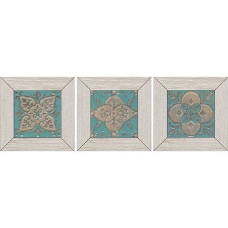 ID57 Керамогранит Меранти белый мозаичный 13х13