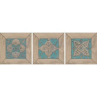 ID61 Керамогранит Меранти пепельный светлый мозаичный 13х13