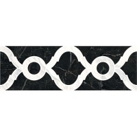 ID92T Керамогранит Бордюр Фрагонар наборный черный 30x9,9x0,9