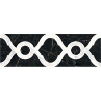ID92 Керамогранит Фрагонар бордюр наборный чёрный 30*9.9