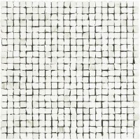 IMP001L Mosaico Spacco Lapp. Statuario 30Х30