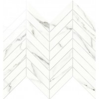 IMP002L Chevron Lapp. Statuario 24,7Х30