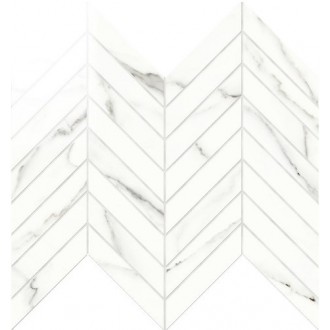 IMP002L Chevron Lapp. Statuario 24,7Х30