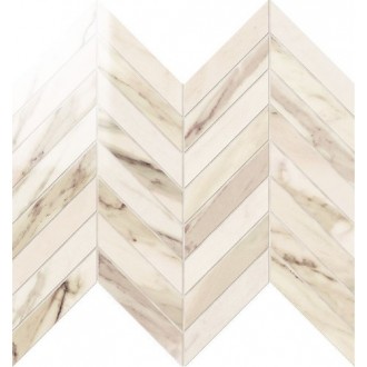 IMP332L Chevron Lapp. Calacatta Beige 24,7Х30