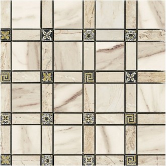IMP339L Cassettone Lapp. Calacatta Beige 30x30