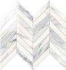 IMP882L Chevron Lapp. Calacatta Bianco 24,7Х30