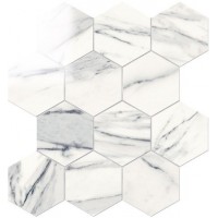 IMP883L Esagona Lapp. Calacatta Bianco 29,1x25,2
