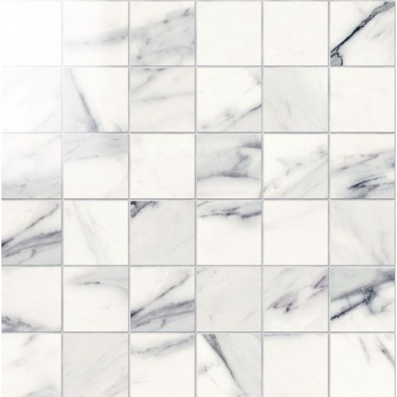 Мозаика IMP885L Mosaico 5x5 Lapp. Calacatta Bianco 30Х30