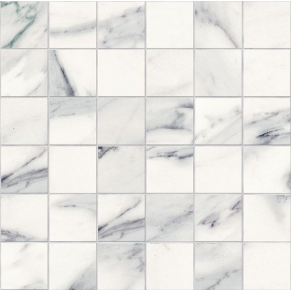 Мозаика IMP885N Mosaico 5x5 Silk Calacatta Bianco 30Х30