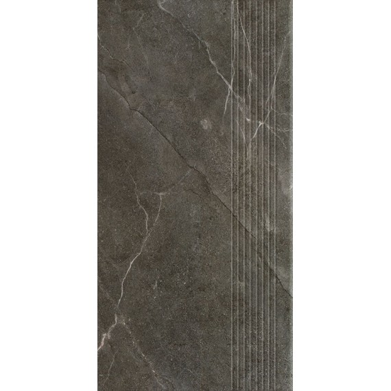 Керамическая плитка Ibis Antracite Stopnica Prosta Mat 30x60