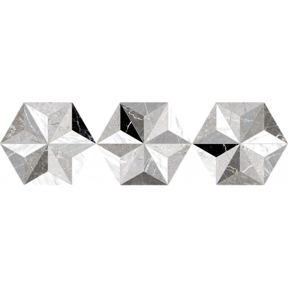 Керамогранит Iris HEX Grey 20x24