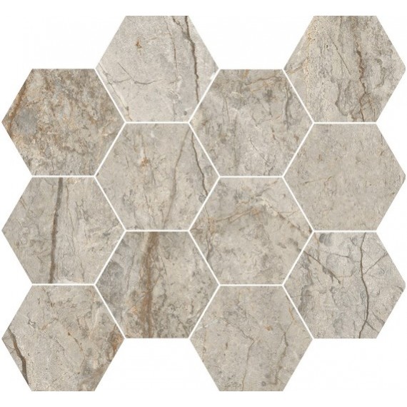 Мозаика J88877 CANOVA ESAGONA OXFORD GREY LAPP 35x30.3