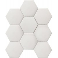 JFQ51011 Hexagon big White Matt Antid 25.6х29.5
