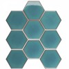JJFQ80071 Hexagon big Green Glossy 25.6х29.5х6