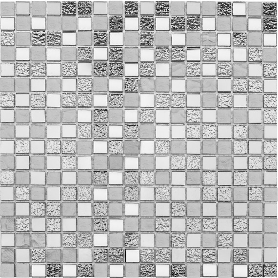 Мозаика JMG21500 Silver стекло 1,5x1,5 300X300X3.8 
