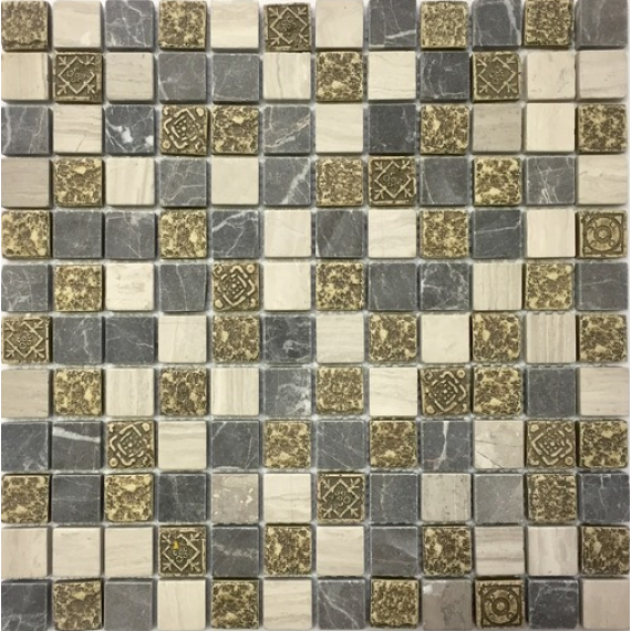 Мозаика K-736 камень матовый (23*23*8) 298*298