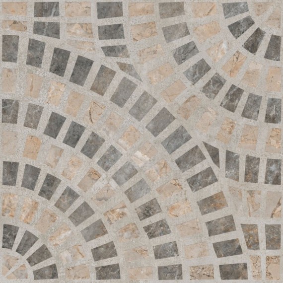 Керамогранит K949793LPR01VTE0 Marble-Beton Декор Круговой Темный 60x60