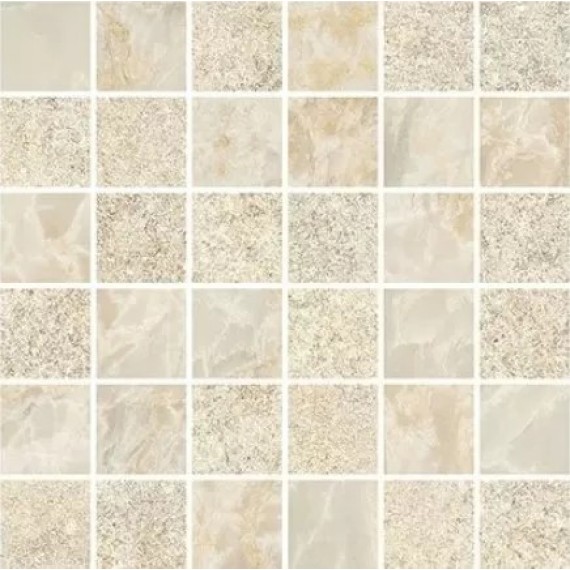 Керамогранит K9498848R001VTE0 Marble-Stone Кремовый Матовый-Лаппато Ректификат 30x30