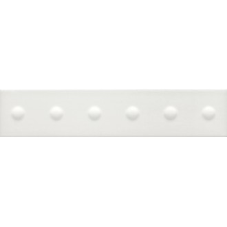 KM26389 Плитка Медина 1 белый матовый структура 6x28,5x1