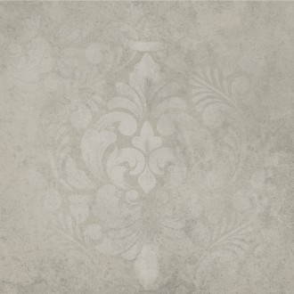 KM4040G0061N Керамогранит Хадду серый светлый матовый декорированный 40,2x40,2x0,8