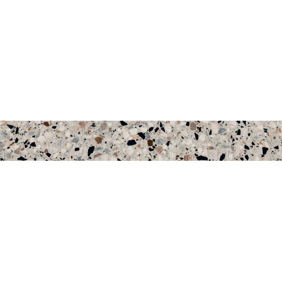 Керамогранит KM6060G0001RBT6 Керамогранит Плинтус Бричиола белый матовый обрезной 60x9,5x0,9