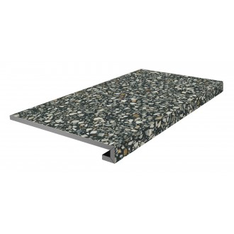 KM6060G0021RGCF Ступени Ступень фронтальная клееная Бричиола чёрный матовый обрезной 33x60x0,9