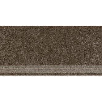 KM6060G0911RGRF Ступень фронтальная Руссильон коричневый тёмный матовый обрезной 30x60x0,9