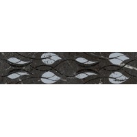 KMB3STA003BR Плитка Бордюр Тубкаль чёрный глянцевый обрезной 30x7,2x0,9