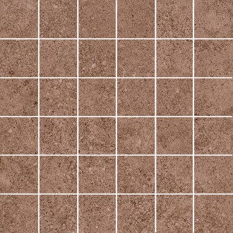 KMD2MSA014BR Декор Руссильон мозаичный коричневый матовый обрезной 30x30x0,9
