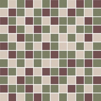 KMD2MSM011MN Мозаика Декор Темари мозаичный микс зелёный, бордовый, бежевый светлый матовый 29,8x29,8x0,35