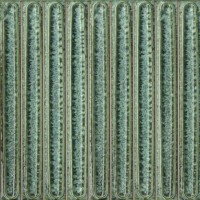 KMD2SOB006BN Плитка Декор чипсет Далия зелёный глянцевый 20x20x0,95