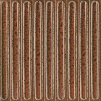 KMD2SOB007BN Плитка Декор чипсет Далия оранжевый глянцевый 20x20x0,95