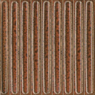 KMD2SOB007BN Плитка Декор чипсет Далия оранжевый глянцевый 20x20x0,95