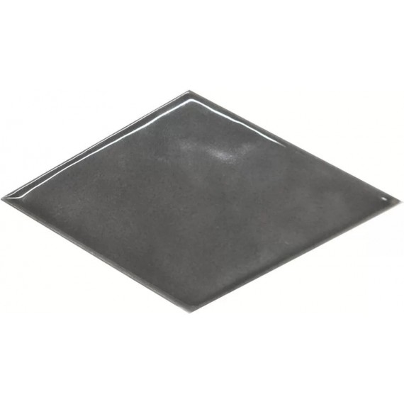 Ступени KMD2SRB004BN Плитка Декор Риад серый тёмный глянцевый 13,5x7,8x0,9