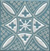 KMD3STA020GN Декор Бахия 2 бирюзовый глянцевый 9,8x9,8x0,7
