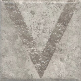 KMD3STA035GN Плитка Декор Спартель 1 серый матовый 9,8x9,8x0,7