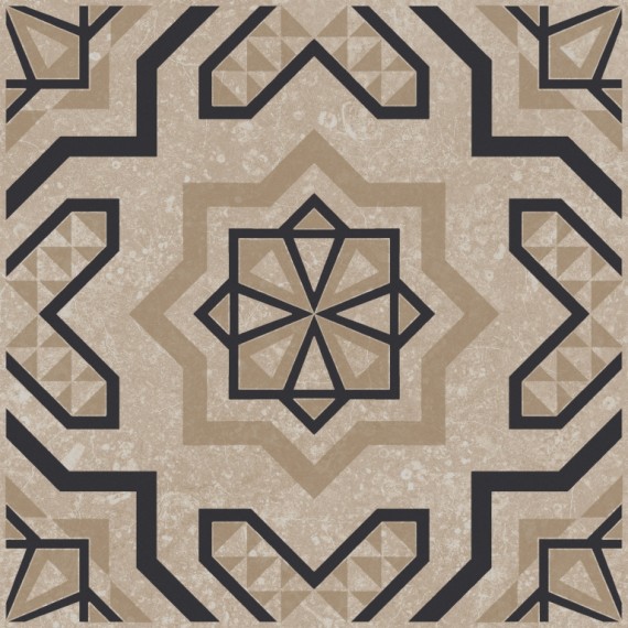 Керамогранит KMD3STA046GN Керамогранит Декор Касабланка бежевый светлый матовый 20x20x0,8